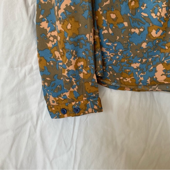 Prana Long Sleeved String Neck Tie Top - Picture 6 of 9